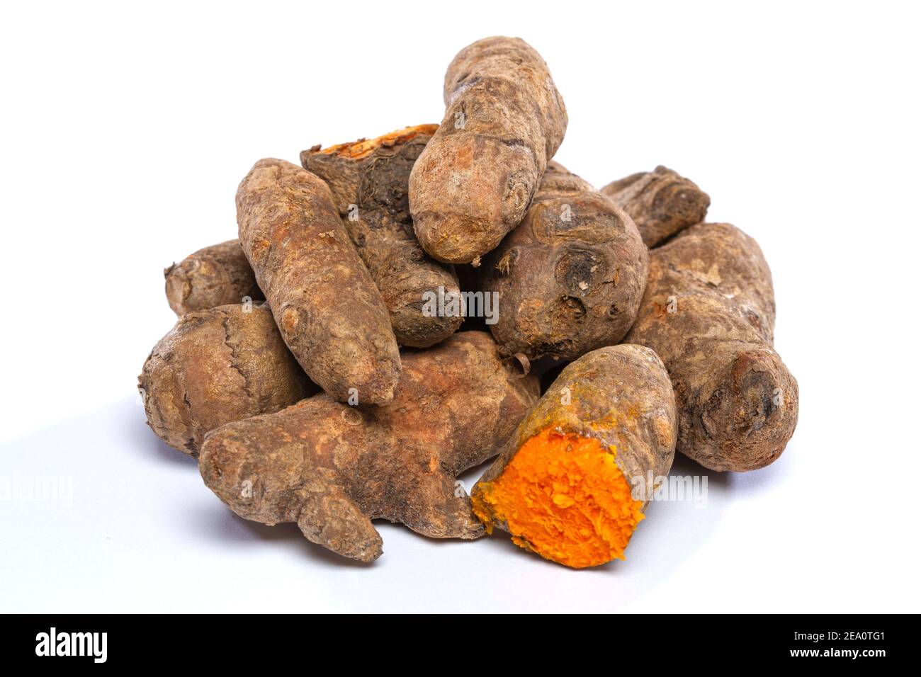 Radici di curcuma Foto Stock