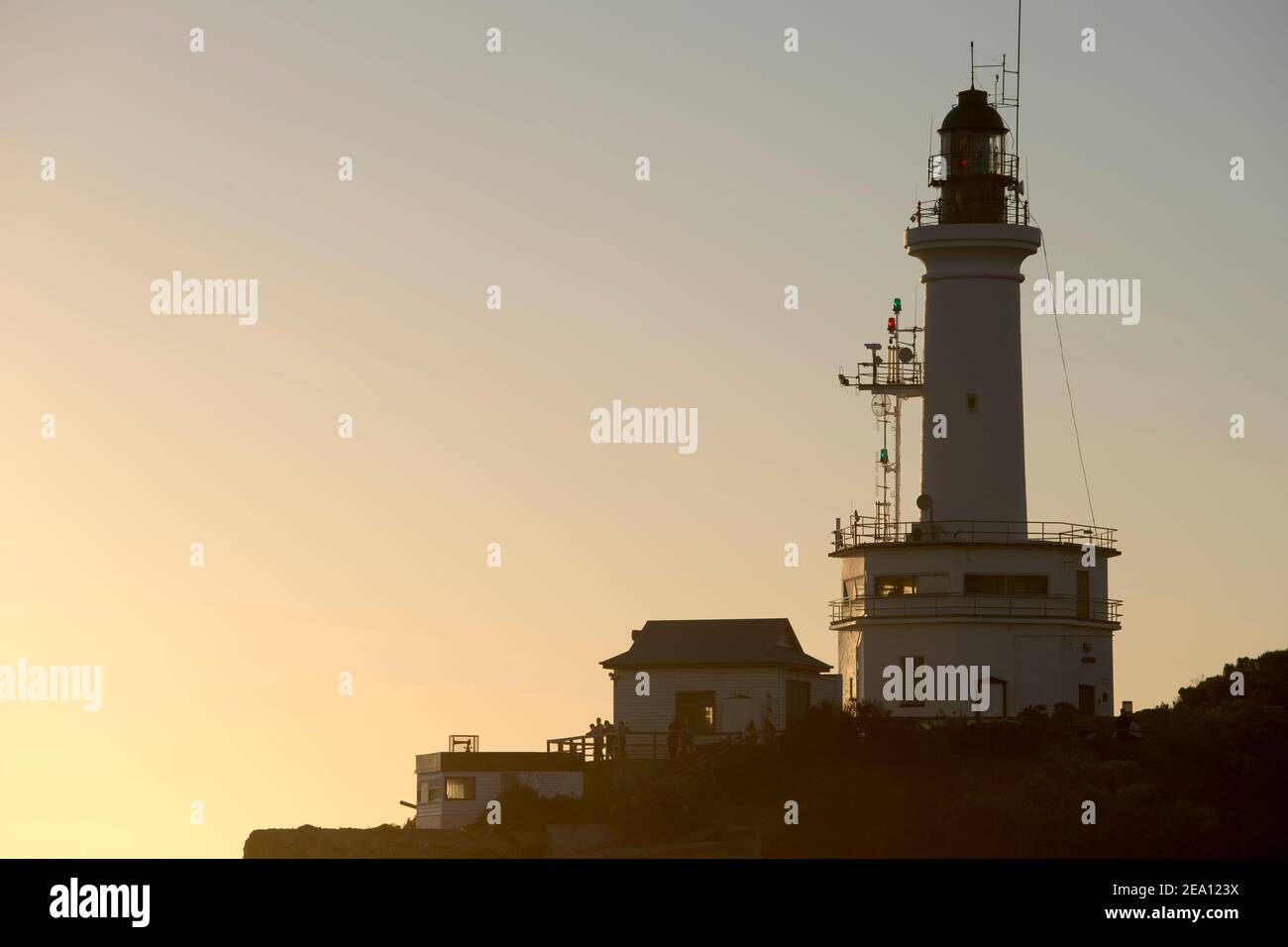 Punta il faro di Lonsdale al tramonto Foto Stock