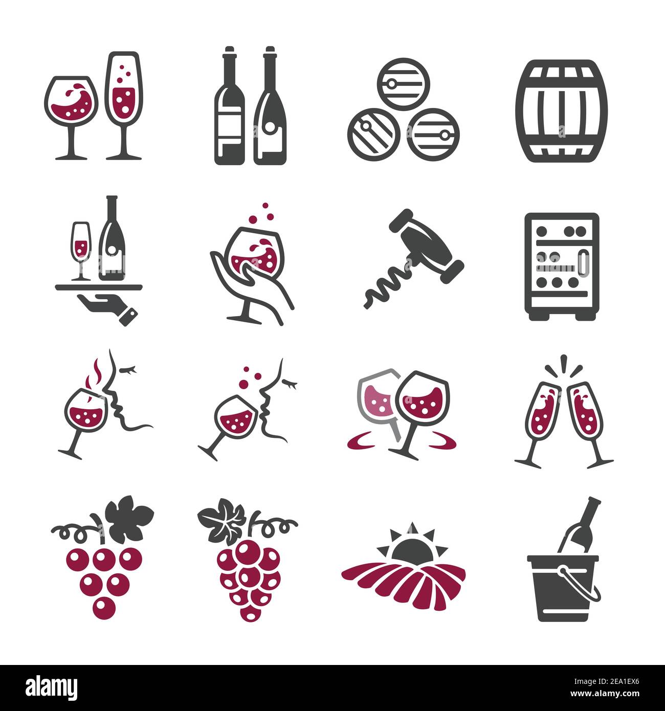 dell'icona del vino Illustrazione Vettoriale