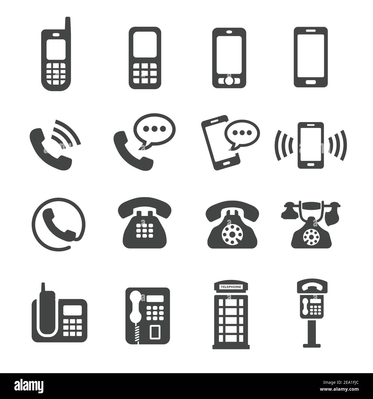 telefono, icona telefono Illustrazione Vettoriale