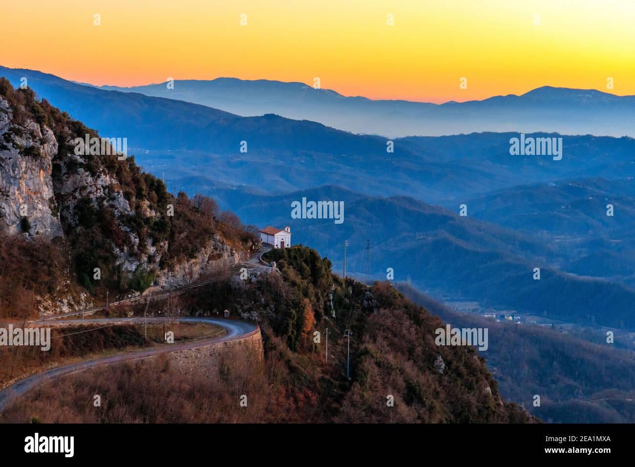 Paesaggio appenninico Foto Stock