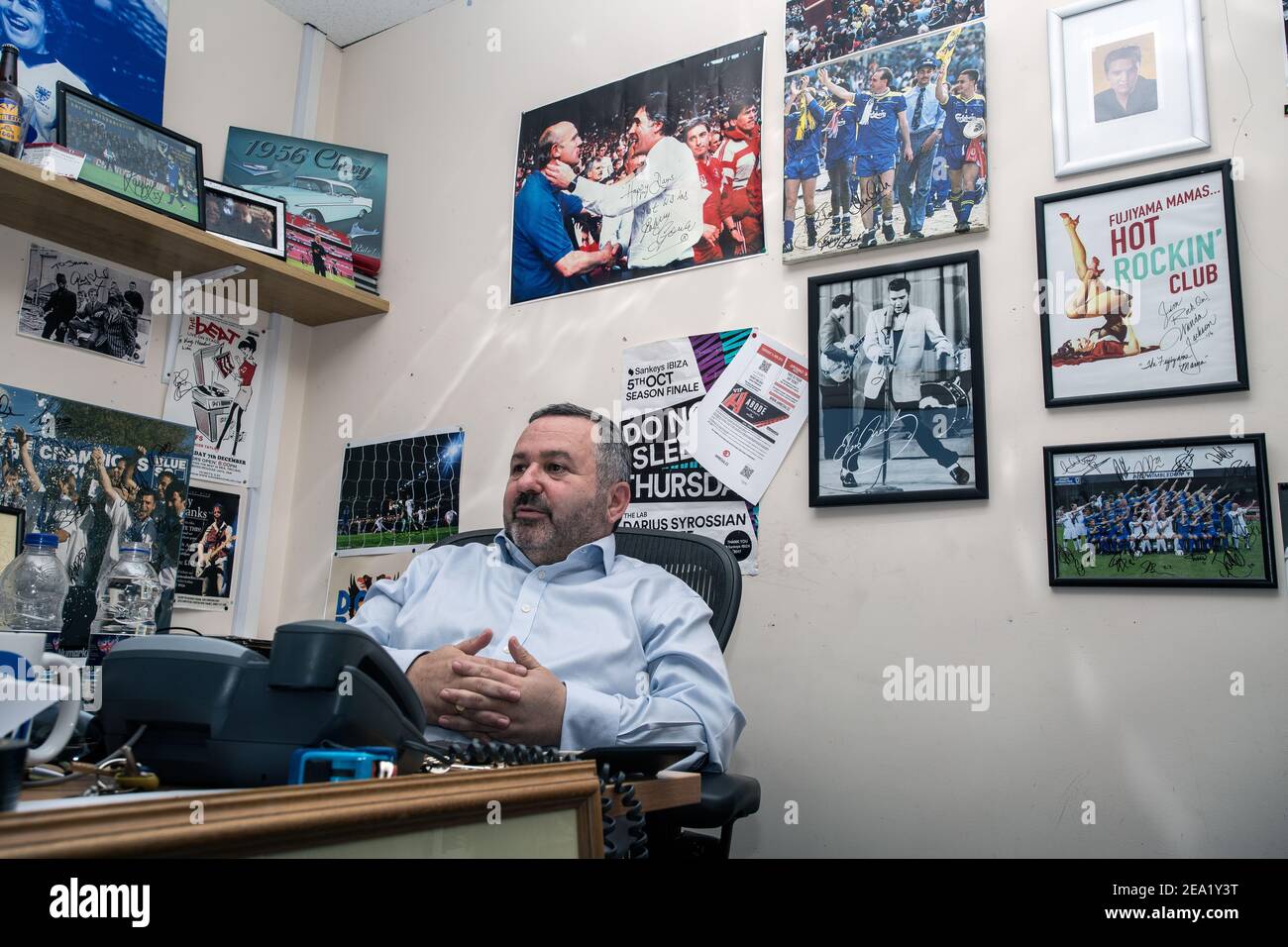 AFC Wimbledon Football Club, direttore commerciale, Ivor Heller, Regno Unito Foto Stock