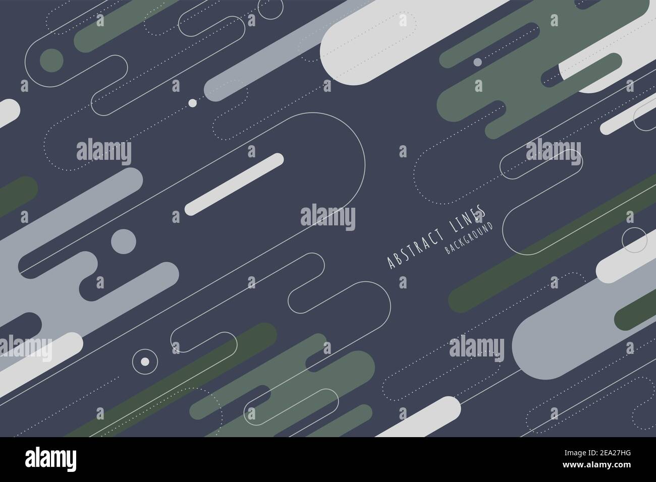 Linee arrotondate astratte elementi motivo disegno del modello stile colori. Sovrapposizione dello stile geometrico degli elementi dello sfondo aziendale. Illustrazione Vettoriale