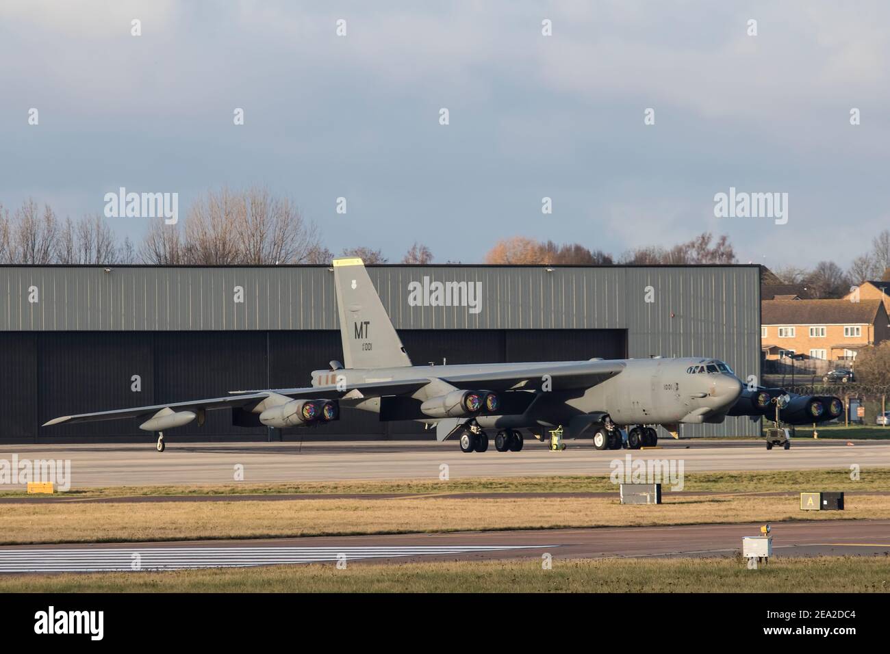 61-0001 Boeing B-52H Stratofortress dell'aeronautica degli Stati Uniti Al RAF Fairford dicembre 2020 Foto Stock