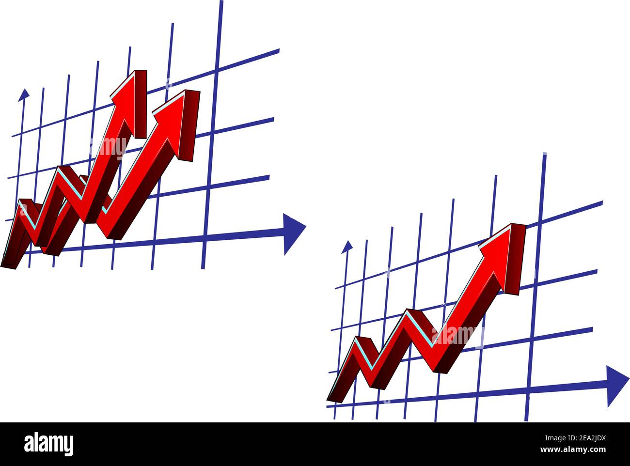 Un grafico a colori per la progettazione e il concetto di business Illustrazione Vettoriale