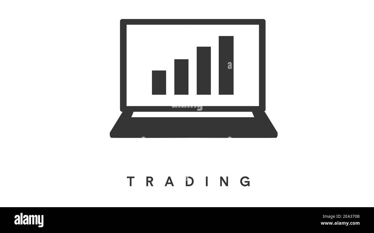 Vettore isolato Illustrazione con Clandles commercio o Candlesticks. Icona Flat Trading Illustrazione Vettoriale