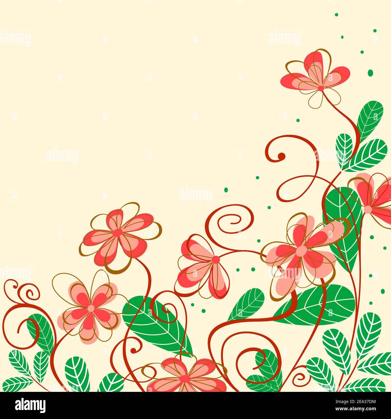 Abstract fiore di primavera pattern per la progettazione come sfondo Illustrazione Vettoriale