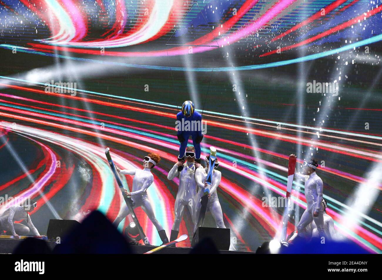 SCI - FIS CAMPIONATO DEL MONDO ALPINO CORTINA 2021, cerimonia di apertura Cortina D'Ampezzo, Veneto, Italia 2021-02-07 - Domenica / LM Foto Stock