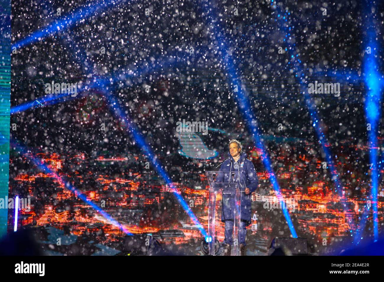 SCI - FIS CAMPIONATO DEL MONDO ALPINO CORTINA 2021, cerimonia di apertura Cortina D'Ampezzo, Veneto, Italia 2021-02-07 - Domenica / LM Foto Stock