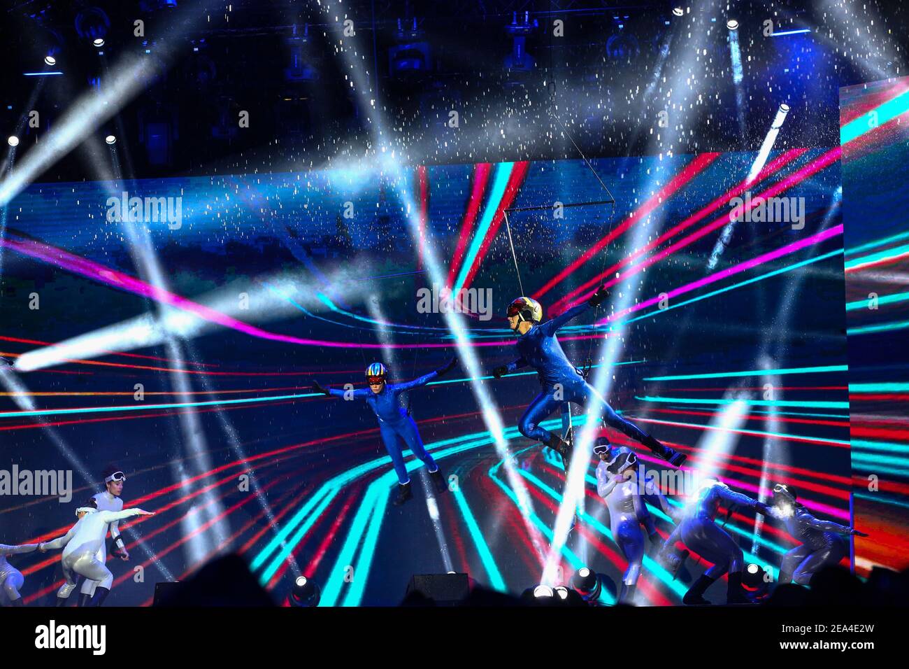 SCI - FIS CAMPIONATO DEL MONDO ALPINO CORTINA 2021, cerimonia di apertura Cortina D'Ampezzo, Veneto, Italia 2021-02-07 - Domenica / LM Foto Stock