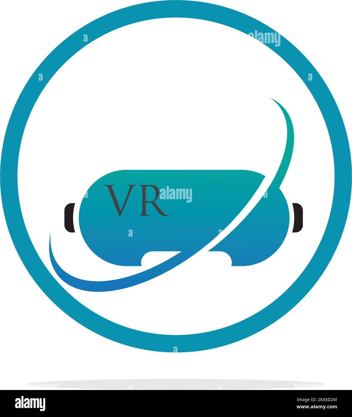 modello di disegno di illustrazione del logo di realtà virtuale - vettore Illustrazione Vettoriale