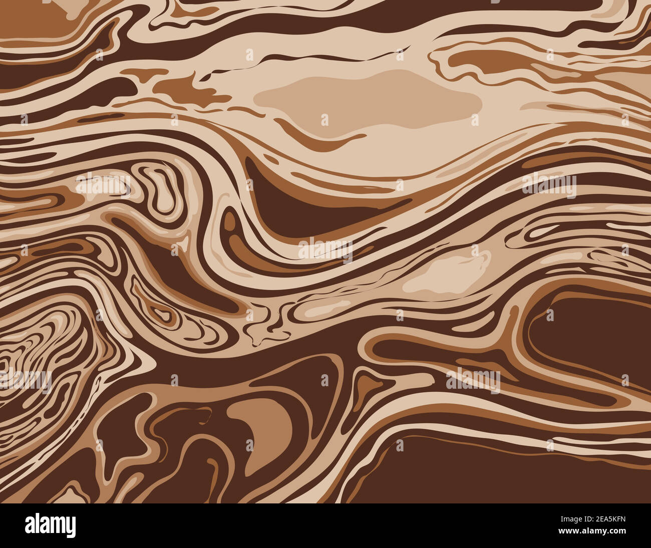 Marbling digitale o illustrazione di un marmo psichedelico, liquido e simulato marbling del Suminagashi Kintsugi marbled e. Illustrazione Vettoriale