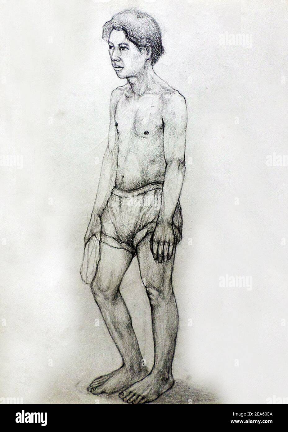 Arte, disegno, arte fine, fuori linea, forma, uomo Foto Stock