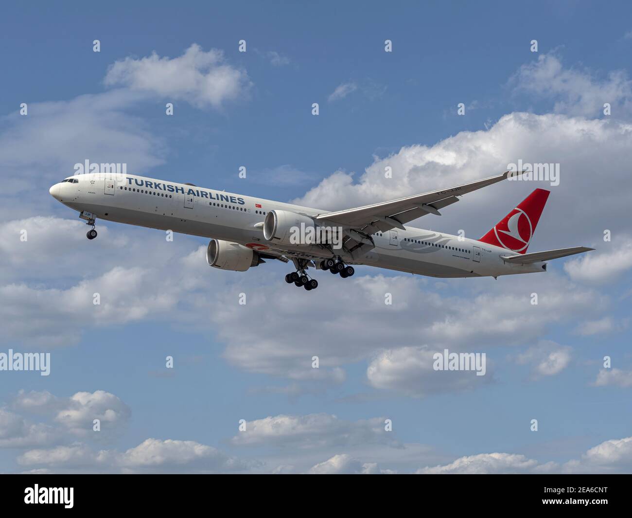 Boeing 777 delle TUE compagnie aeree turche Foto Stock