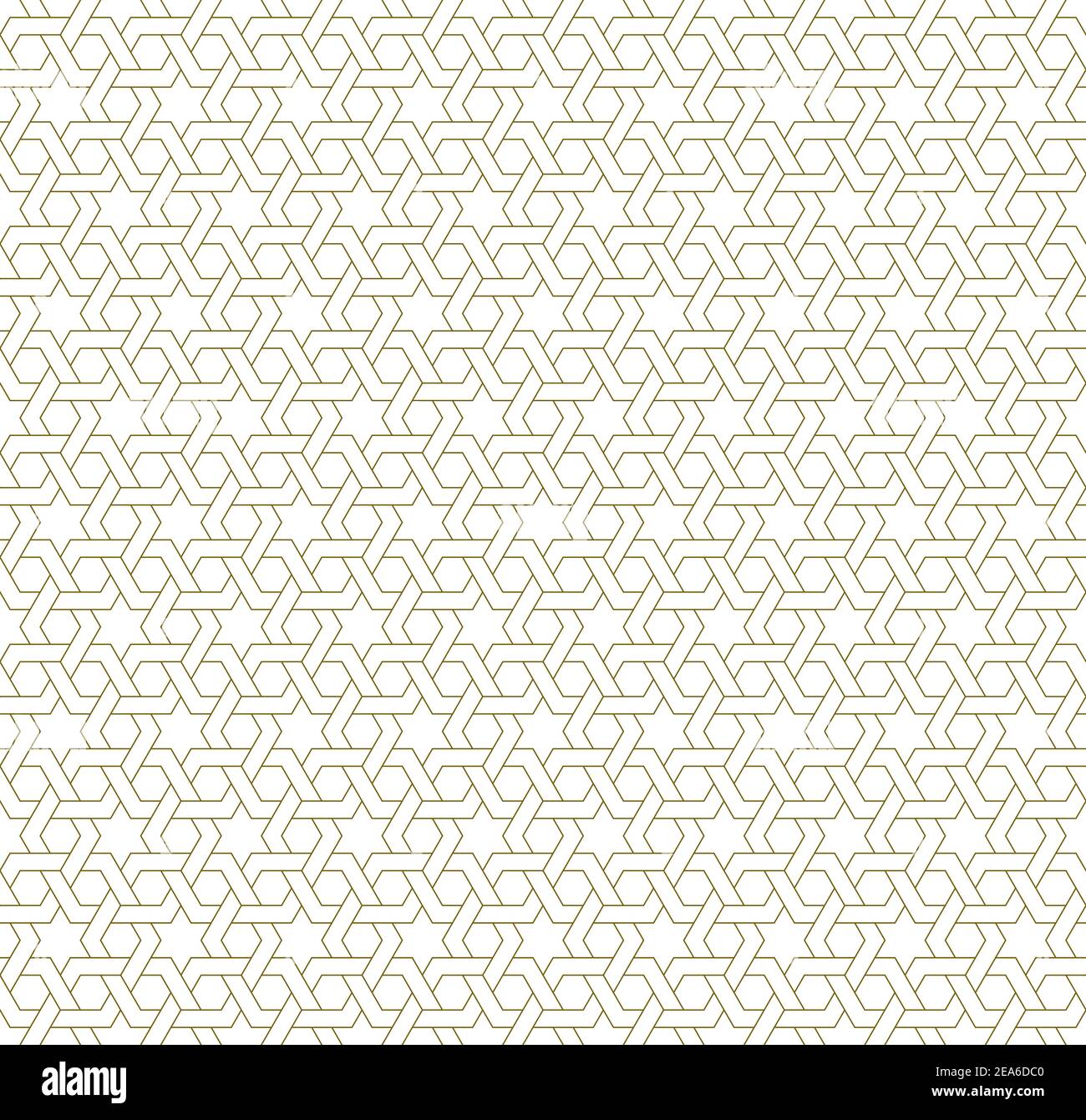 Decorazioni geometriche senza cuciture basate su arte islamica tradizionale.Brown color lines.Great design for fabric,textile,cover,wrapping paper,background.average Illustrazione Vettoriale