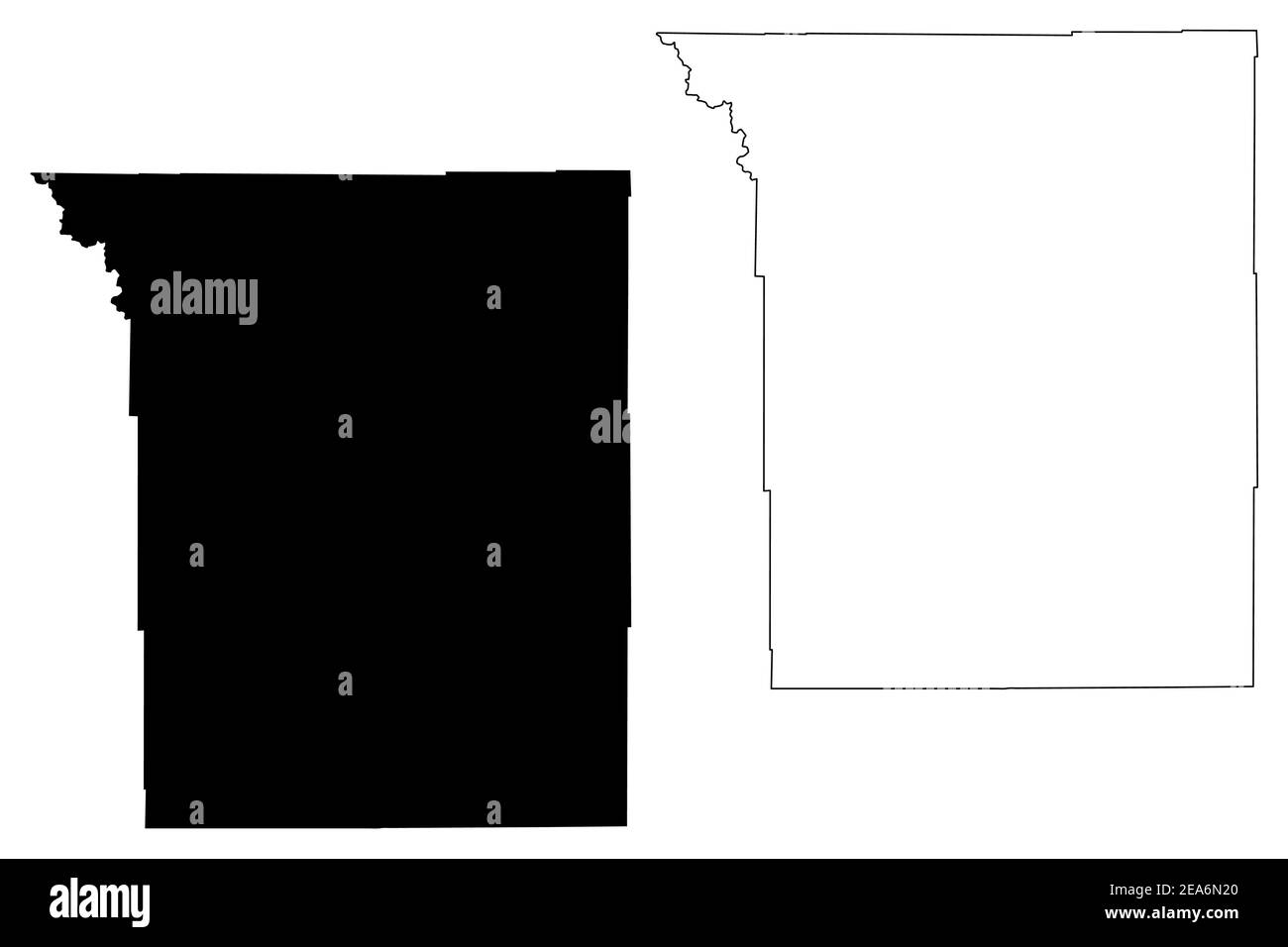 Johnson County, Stato del Wyoming (contea degli Stati Uniti, Stati Uniti d'America, Stati Uniti) mappa vettoriale, schizzo scrimolo Johnson mappa Illustrazione Vettoriale