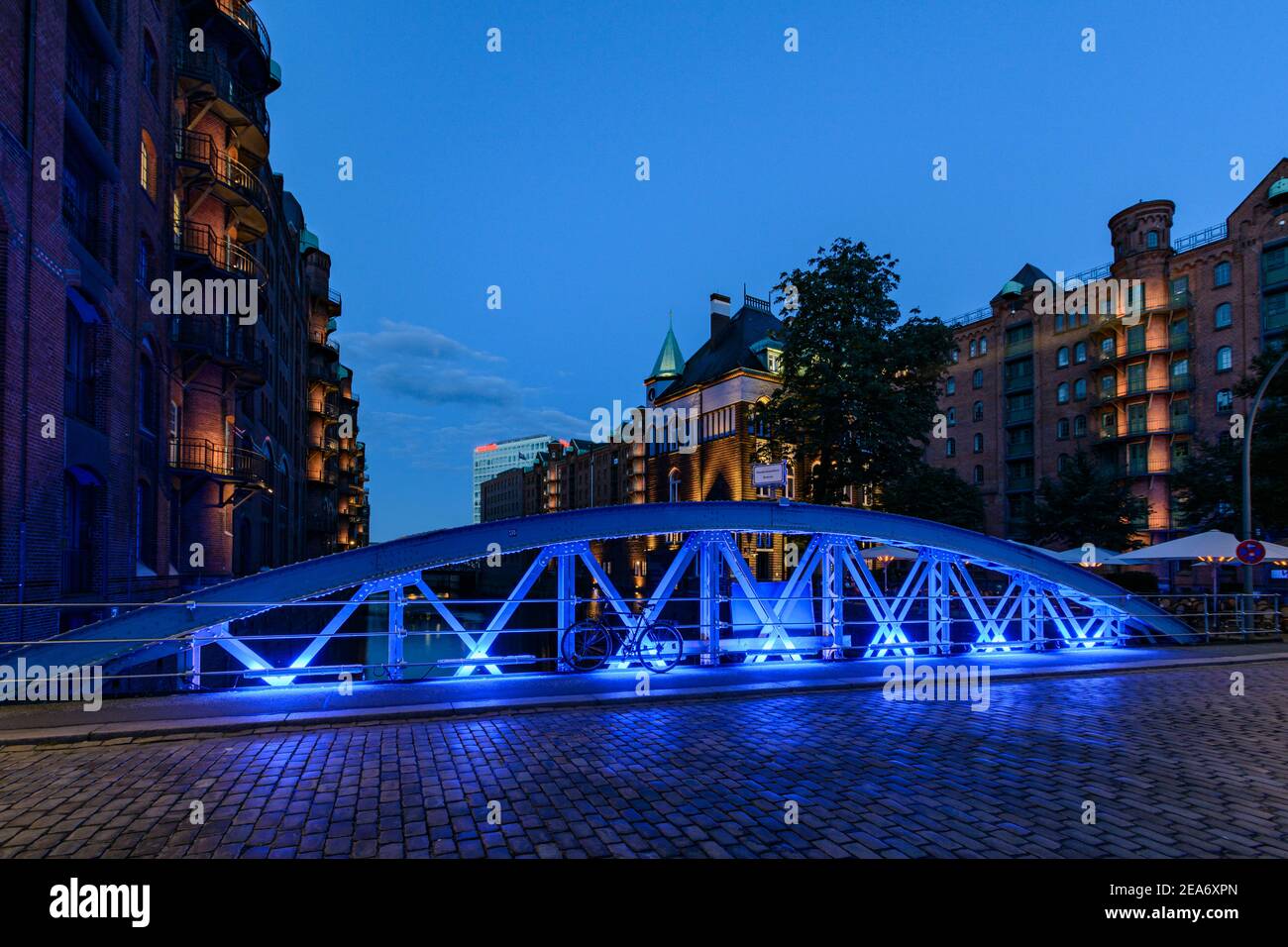 Amburgo, Germania - Settembre 03 2017: Blue Port Art Project di Michael Batz a Speicherstadt Foto Stock