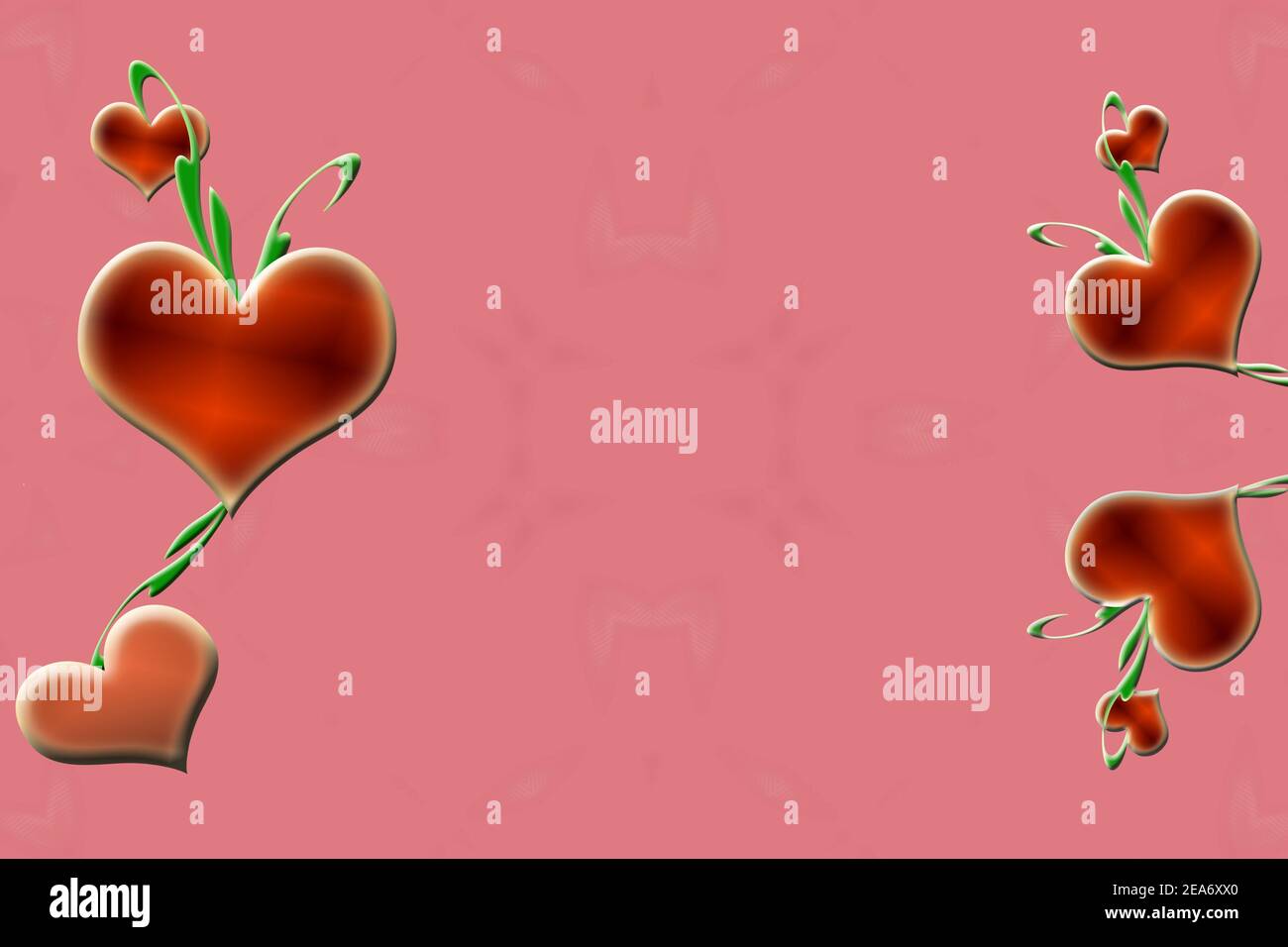 disegno di scheda con luogo per incollare il vostro testo. disegno di scheda per la stampa, giorno di san valentino, celebrazione, inviti, grazie, compleanno, nome giorno, colorfu Foto Stock