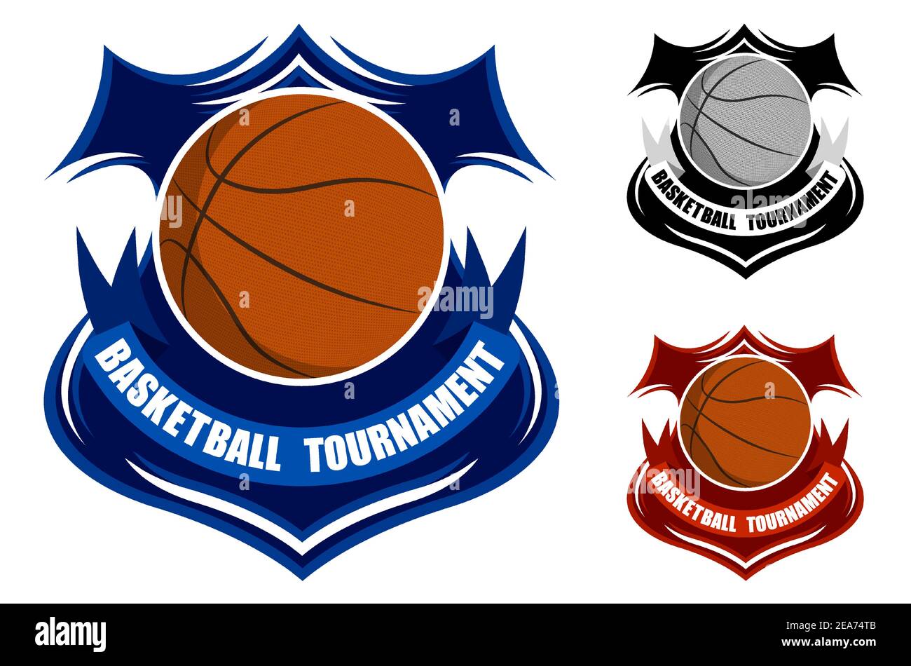 Basketball Tournament Emblem Ball Immagini E Fotos Stock Alamy