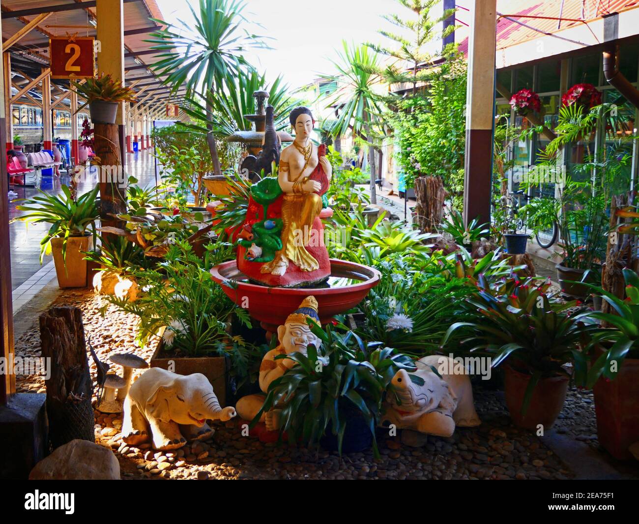 Stazione ferroviaria, Chiang mai, Thailandia Foto Stock