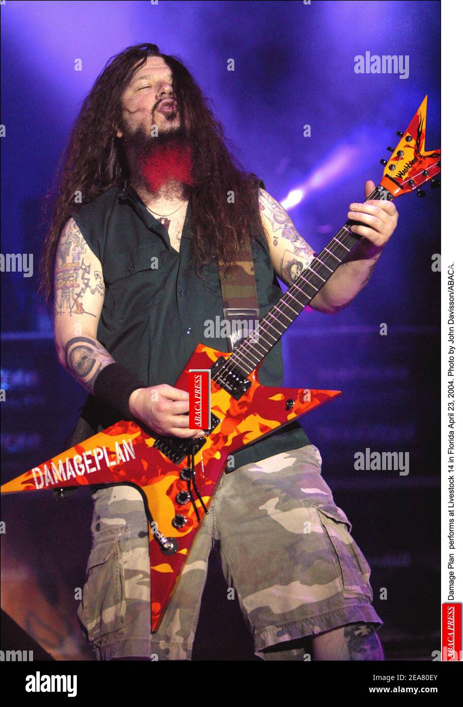 Il piano di danni si svolge a bestiame 14 in Florida 23 aprile 2004. Foto di John Davisson/ABACA. Foto Stock