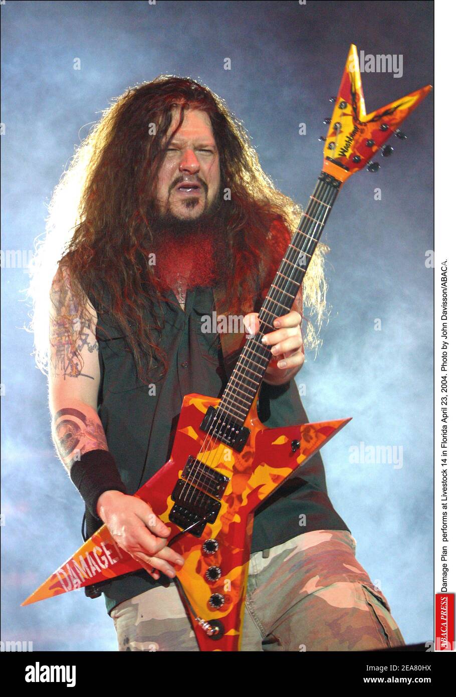 Il piano di danni si svolge a bestiame 14 in Florida 23 aprile 2004. Foto di John Davisson/ABACA. Foto Stock