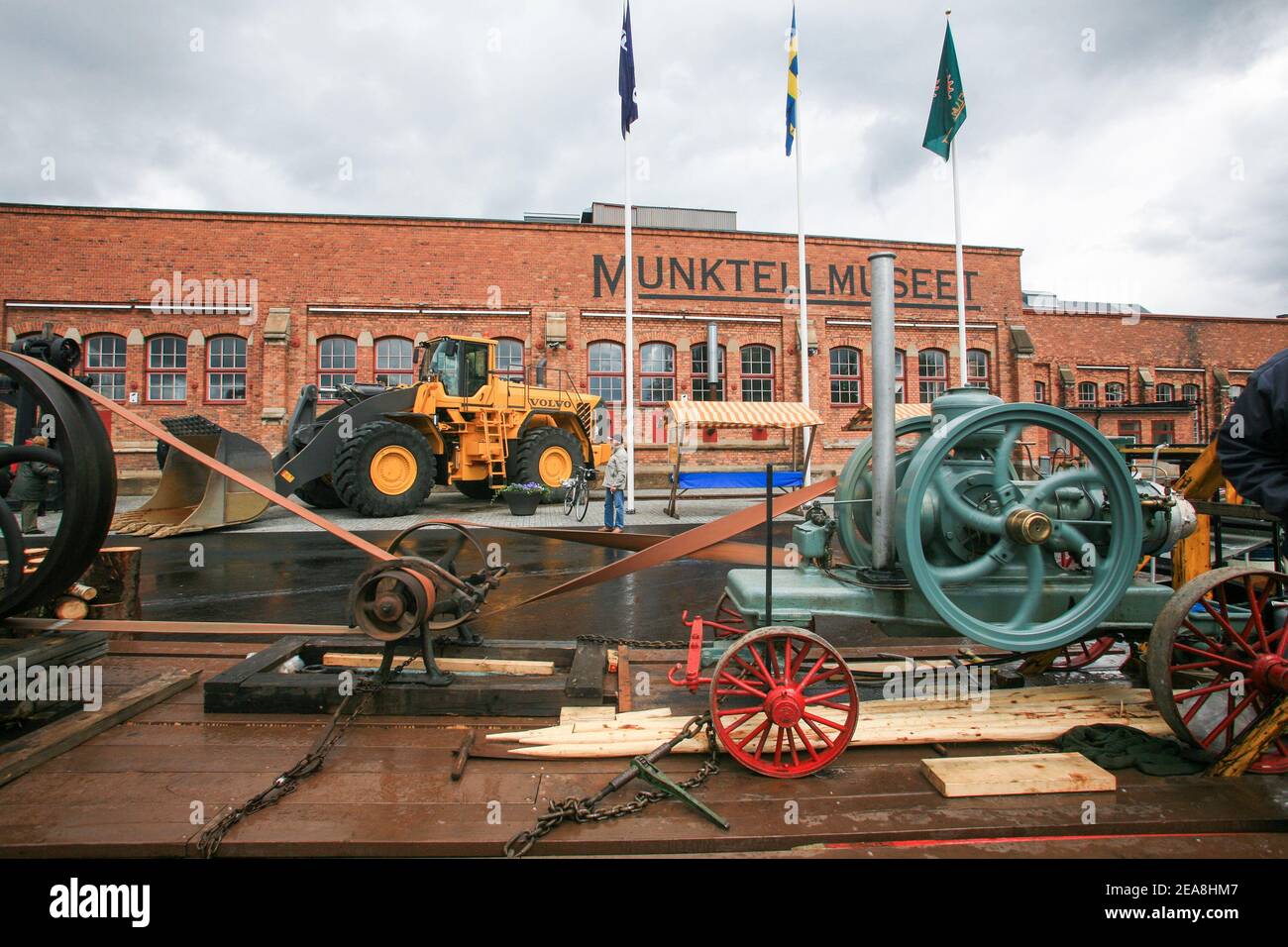 MUSEO industriale ESKILSTUNA Munktell con oggetti storici del periodo di massimo splendore della fabbrica Foto Stock