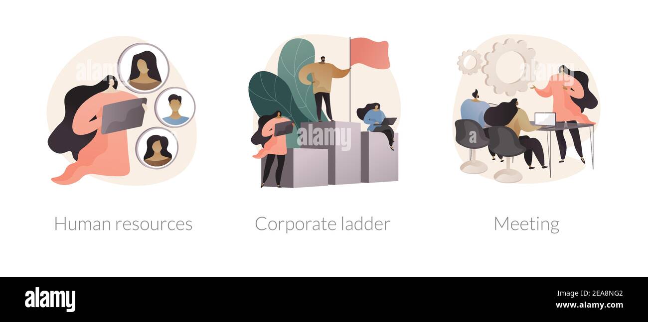 Headhunter Service illustrazioni vettoriali astratte concettuali. Illustrazione Vettoriale