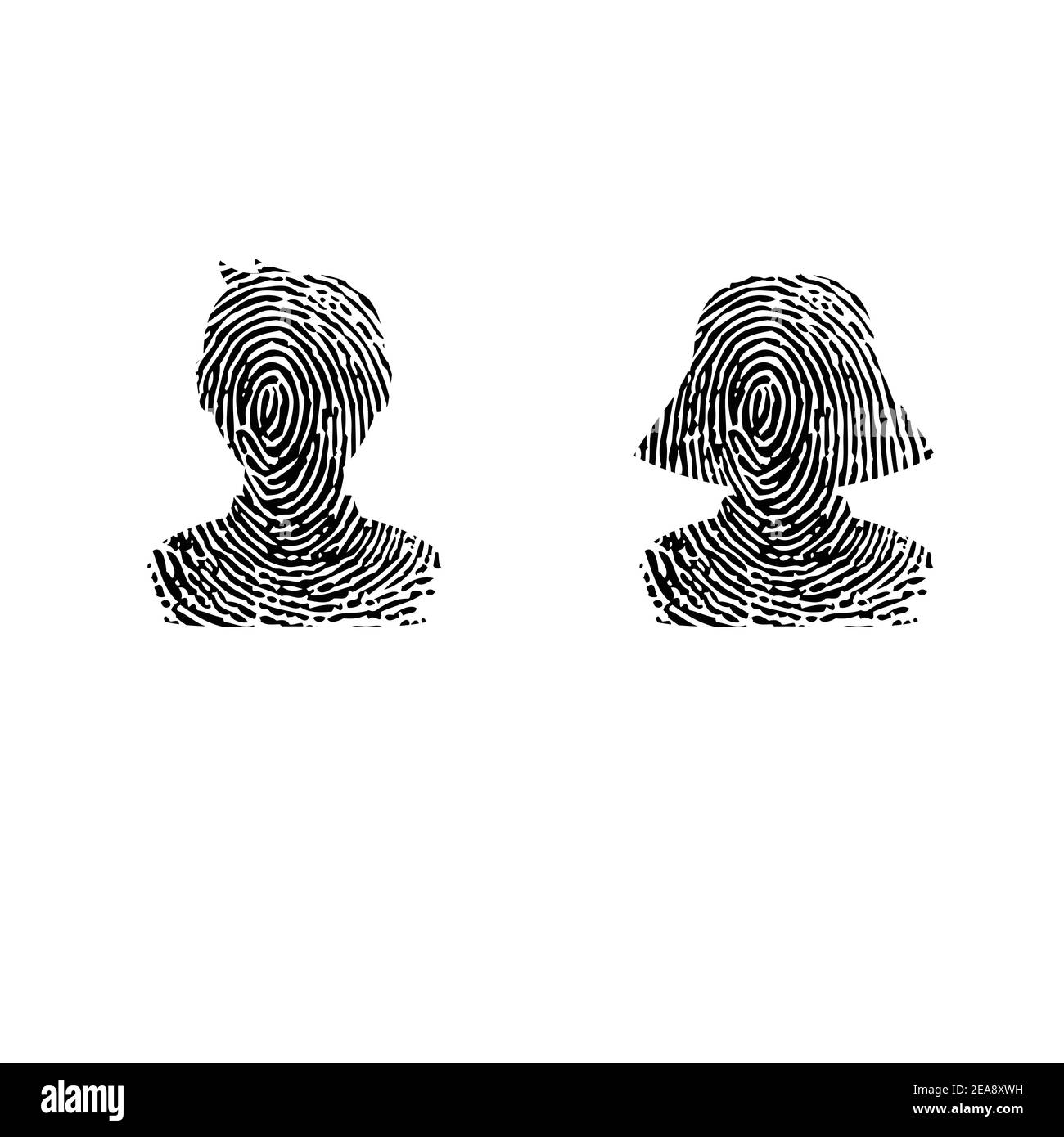 Impronta del profilo predefinita Illustrazione Vettoriale