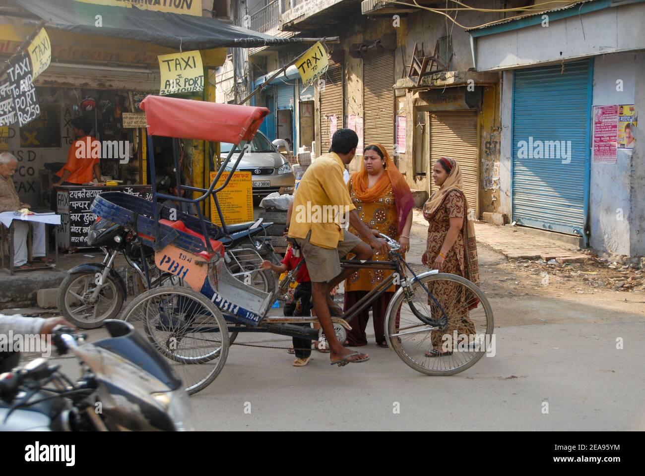 Ciclickshaw a Delhi, India Foto Stock