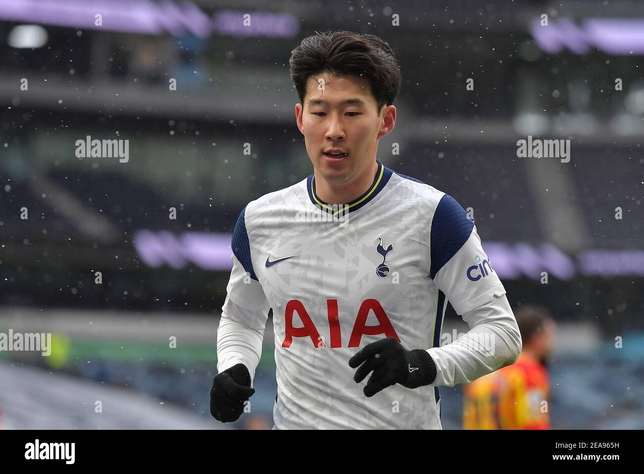 Son Heung-min di Tottenham Hotspur - Tottenham Hotspur v West Bromwich Albion, Premier League, Tottenham Hotspur Stadium, Londra, Regno Unito - 7 febbraio 2021 solo uso editoriale - si applicano le restrizioni DataCo Foto Stock