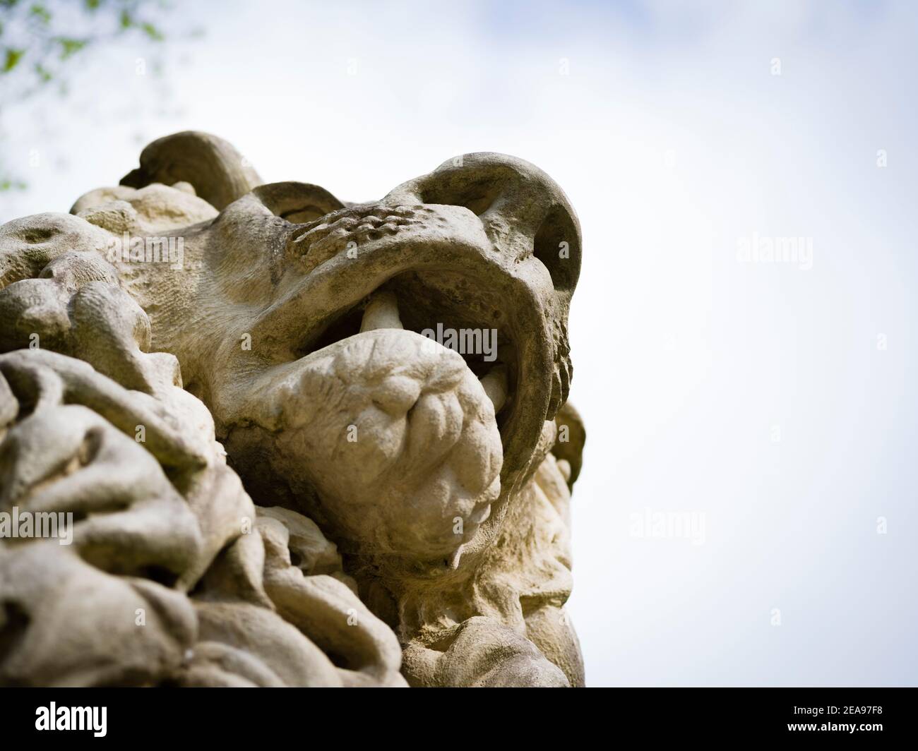 Statua del Leone dettaglio Foto Stock