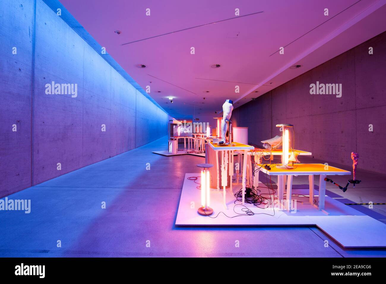 Arte nel tunnel, KIT, Duesseldorf Foto Stock