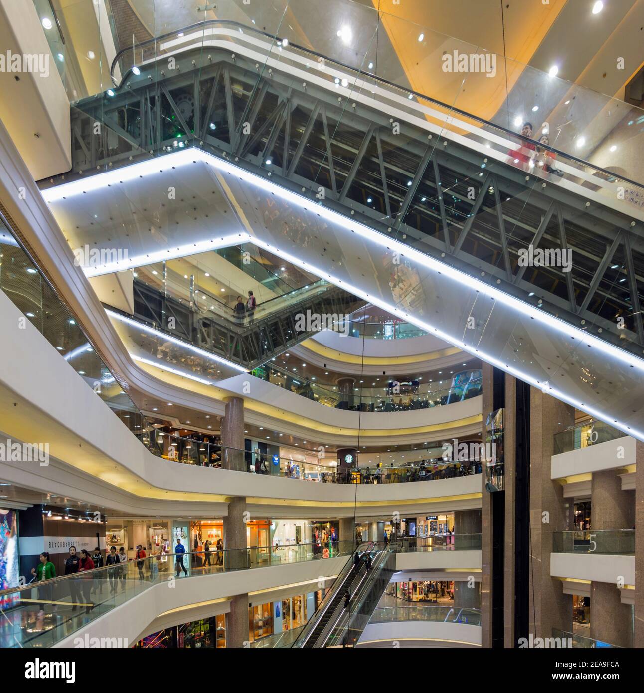 Causeway Bay, Hong Kong, Cina. Centro commerciale Times Square. Foto Stock