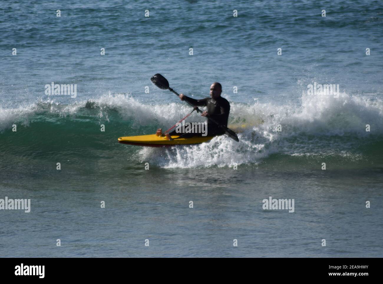 Pagaia imbarco Cornovaglia Foto Stock