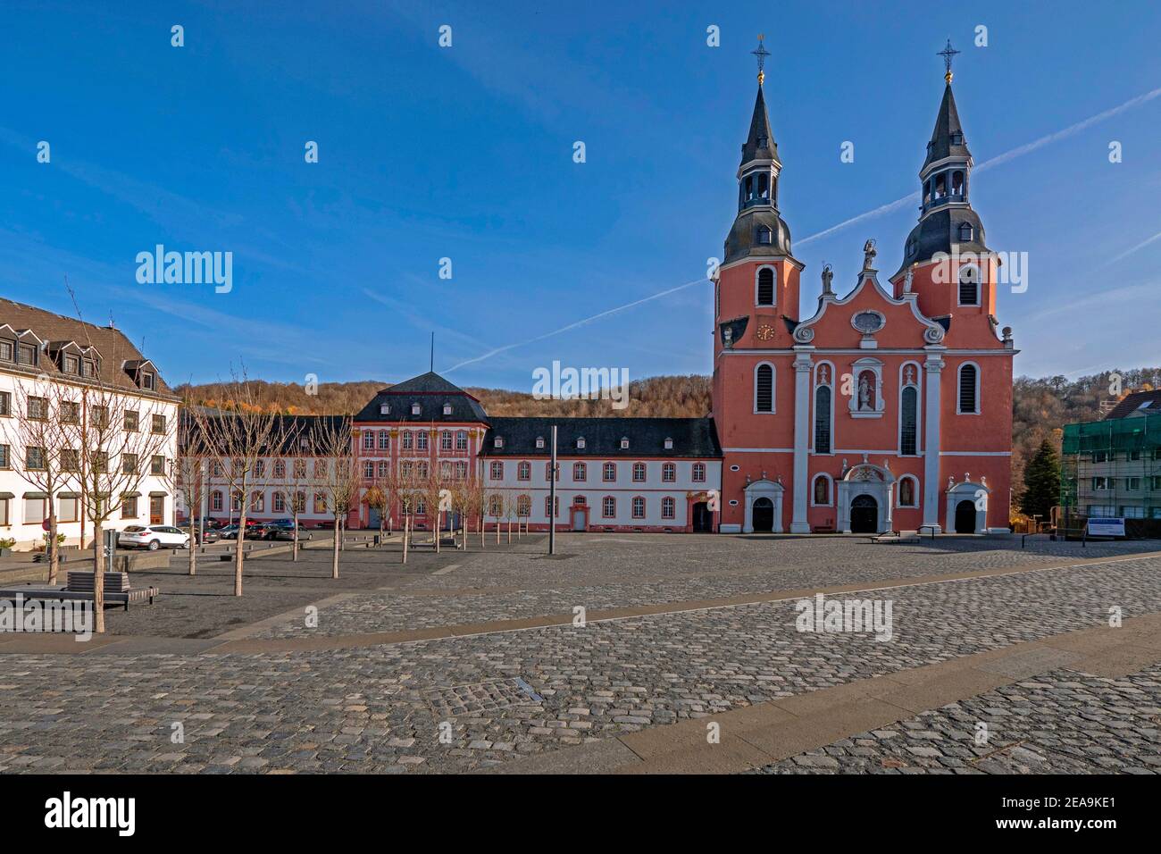 Basilica di San Salvatore a Prüm, Eifel, Renania-Palatinato, Germania Foto Stock