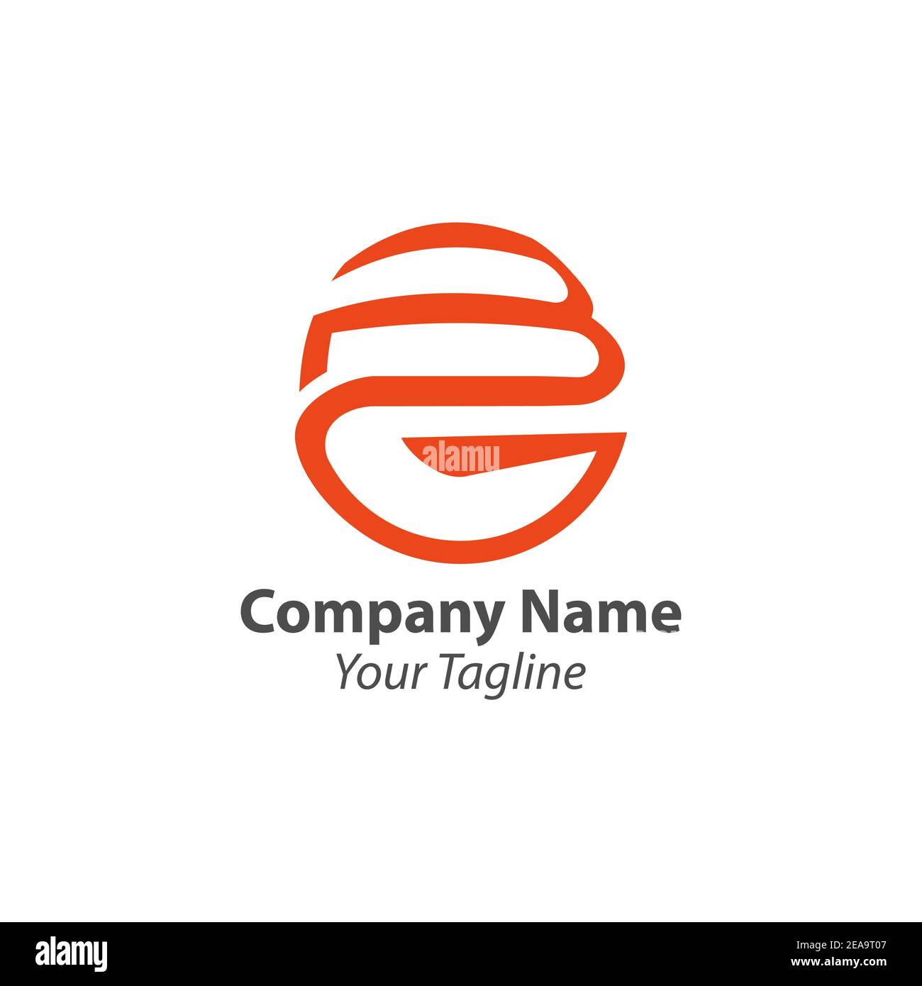 BG Logo Design Template Vector Graphic Branding Element.EPS 10 Illustrazione Vettoriale