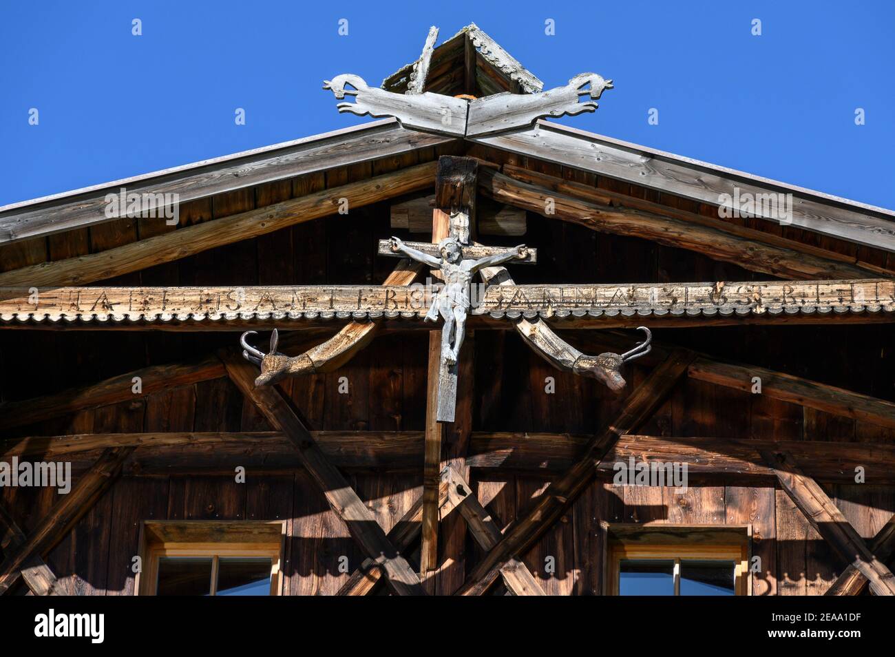 Italia, Trentino-Alto Adige, Alto Adige, Alto Adige, Vinschgau, Alpi Ötztal, Schnalstal, Schnals, Val Senales, Vernagt Reservoir, autunno, Tiesenhof Foto Stock