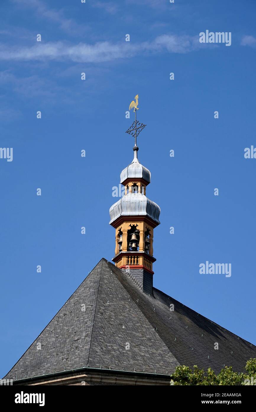 Germania, Nord Reno-Westfalia, Colonia, Chiesa di Santa Maria nel Kupfergasse, campanile Foto Stock