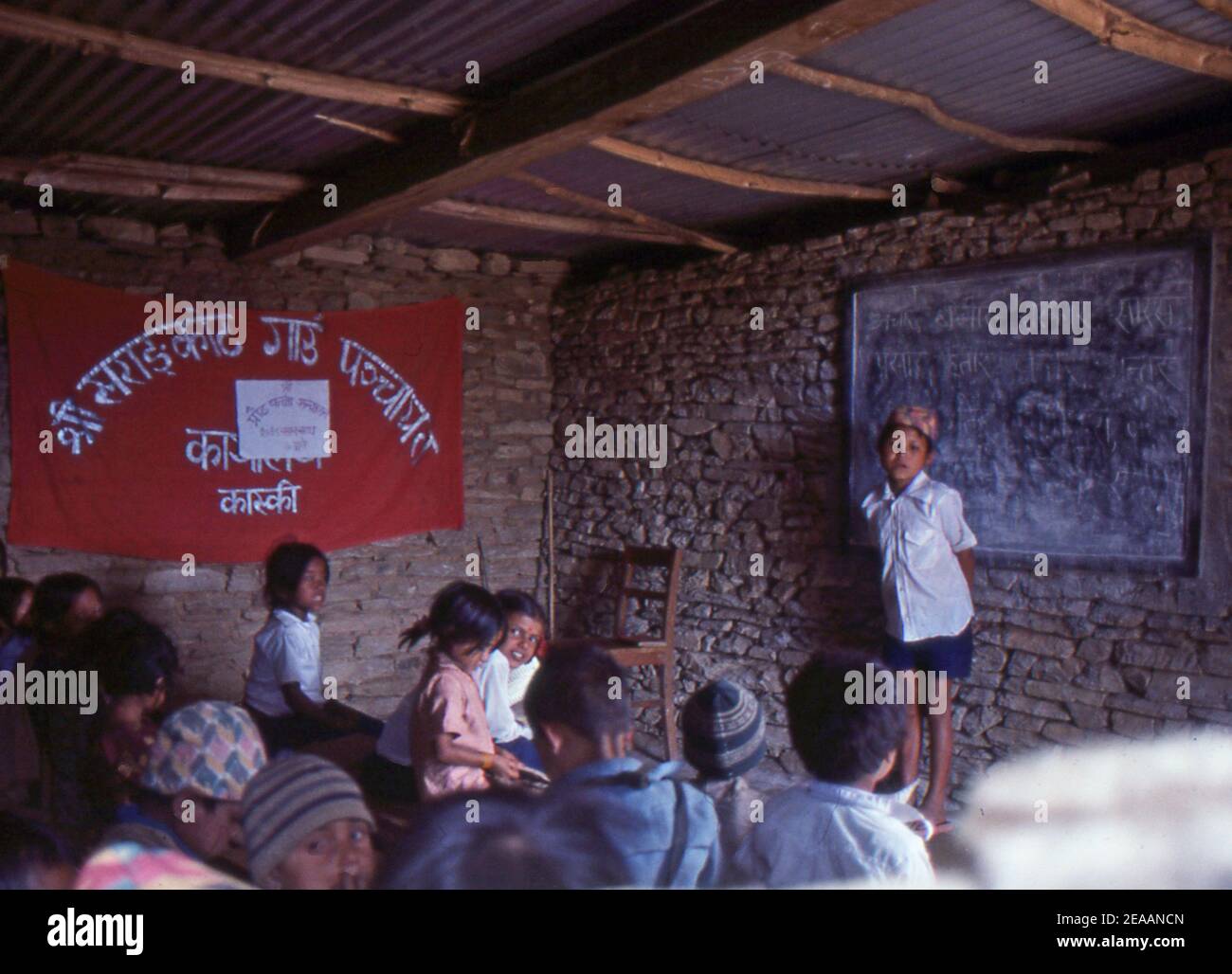 Reportage Nepal 1980 (scansionato da Kodachrome 64) Foto Stock
