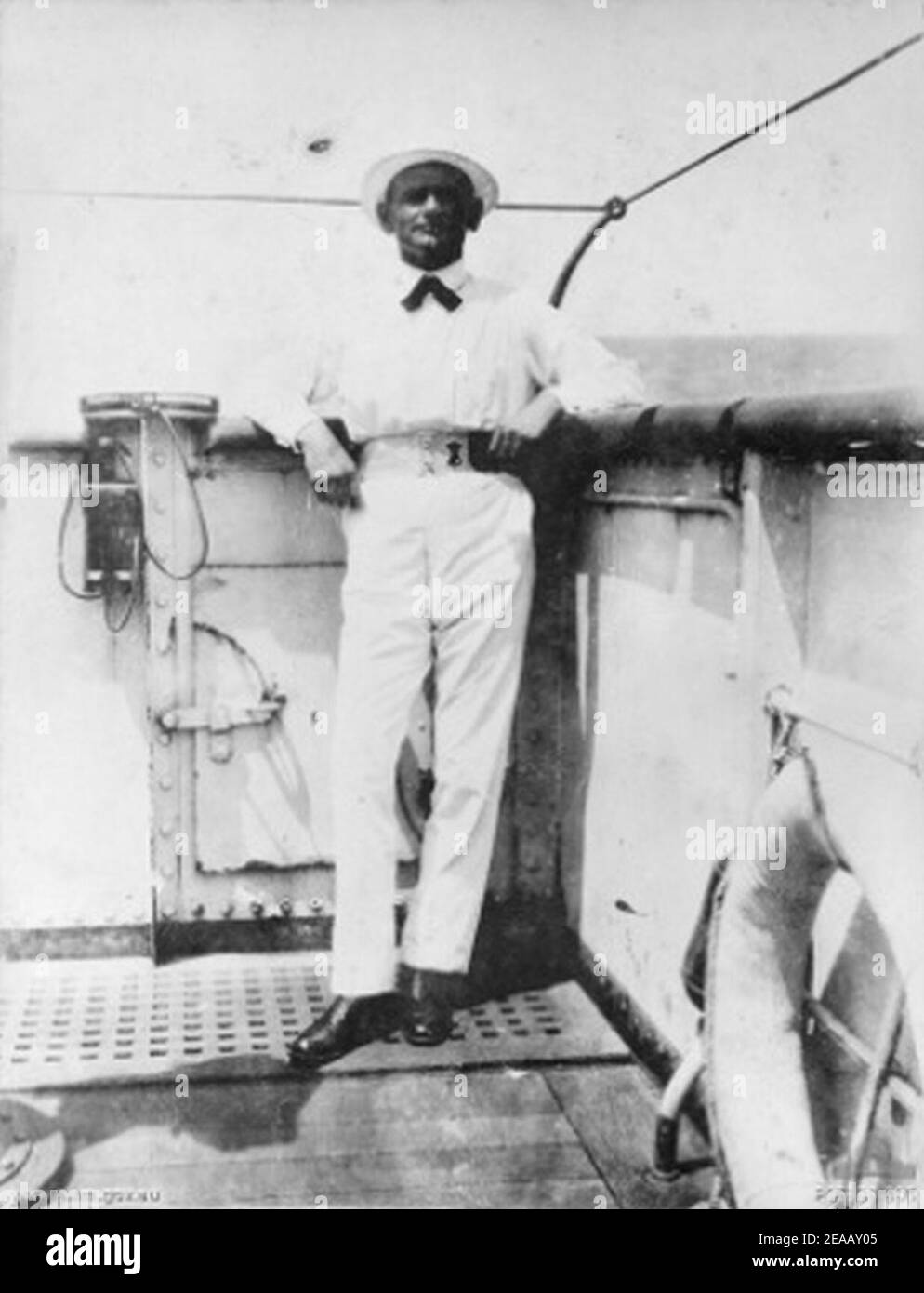 Fregattenkapitän Karl August Nerger SMS Wolf WWI AWM P05338.005. Foto Stock