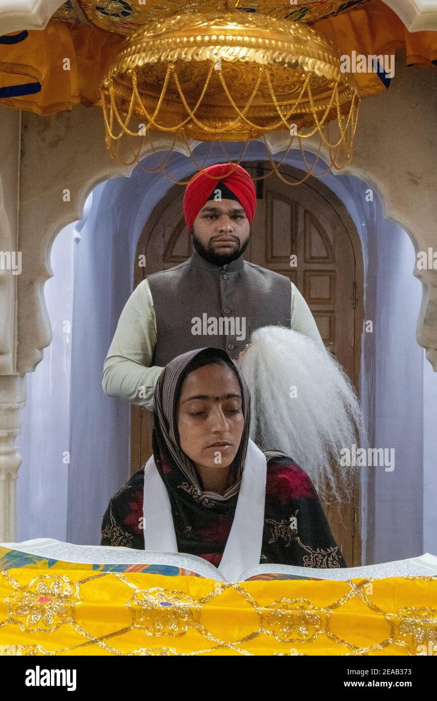 Gurdwara Janam Asthan, Nankana Sahib, Punjab, Pakistan Foto Stock