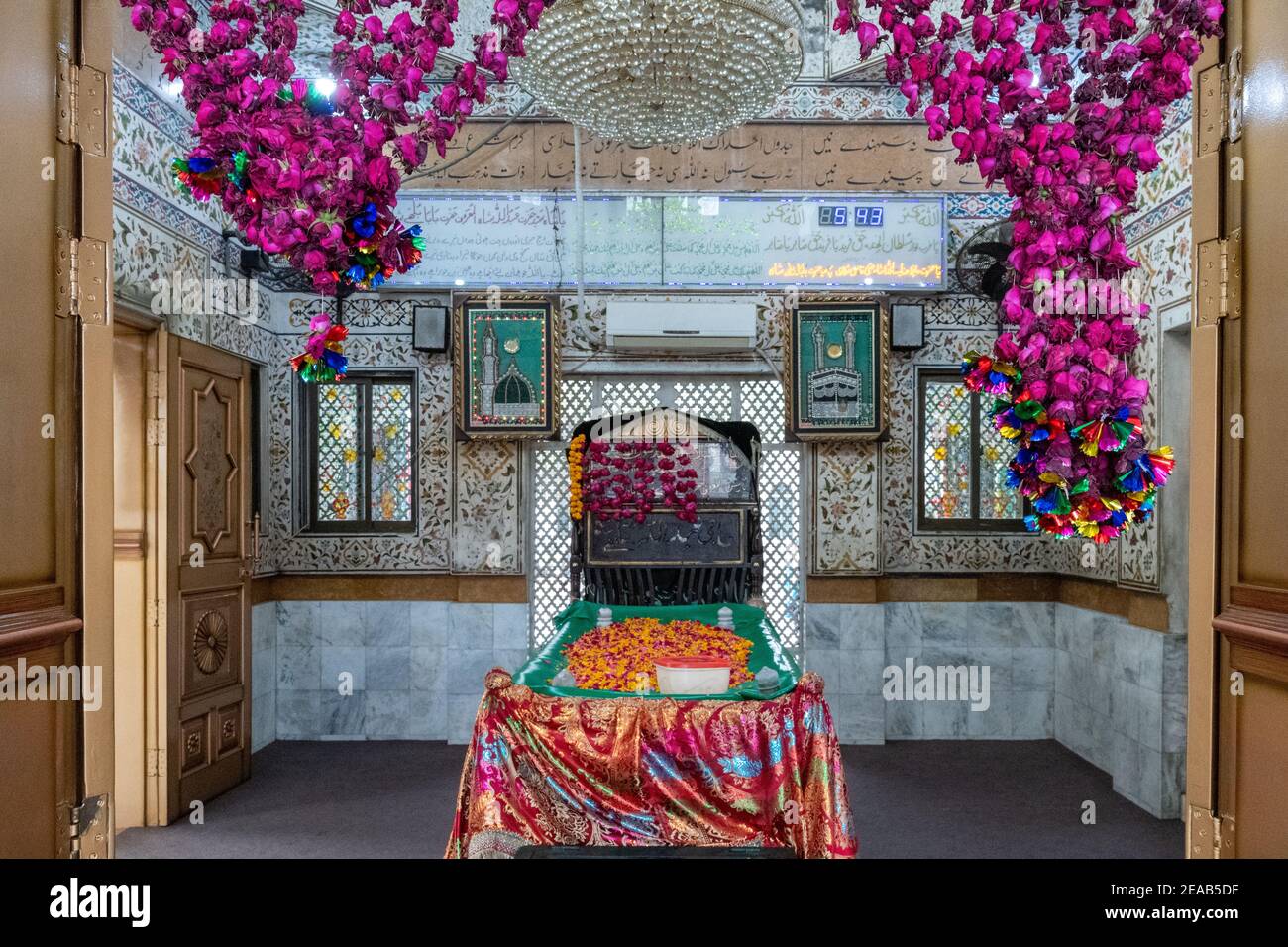 Santuario Sufi di Baba Bulleh Shah, Kasur, Punjab, Pakistan Foto Stock