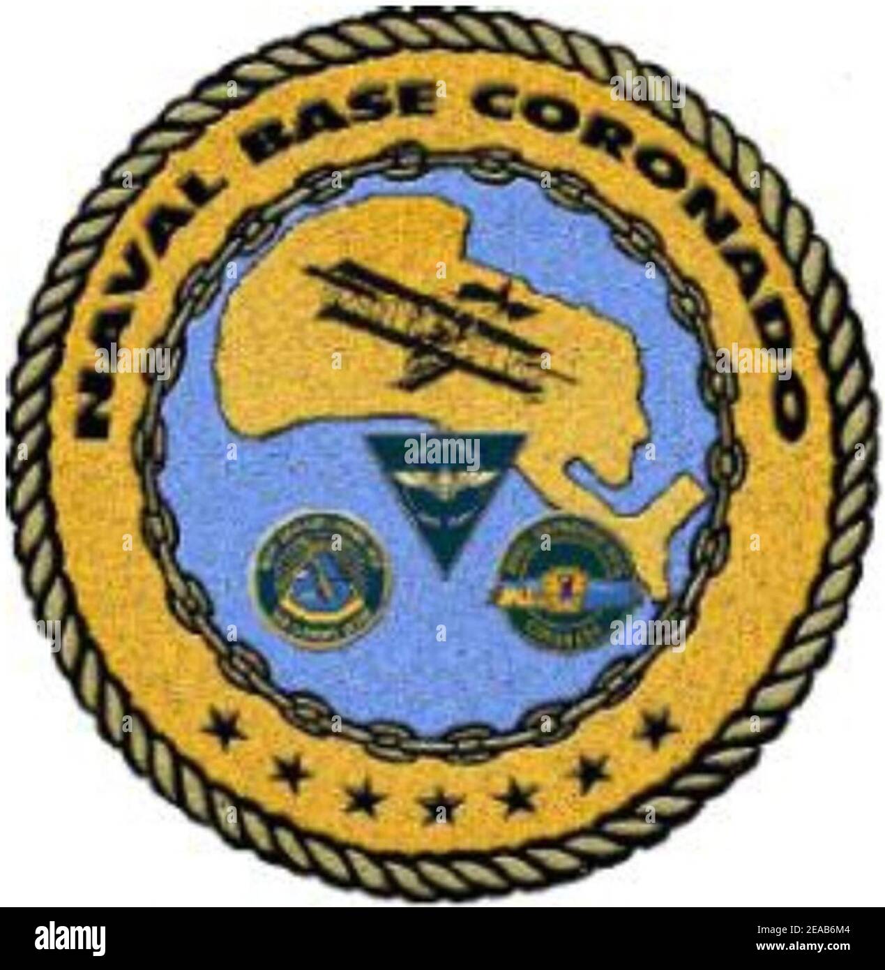 Base navale Coronado (emblema). Foto Stock
