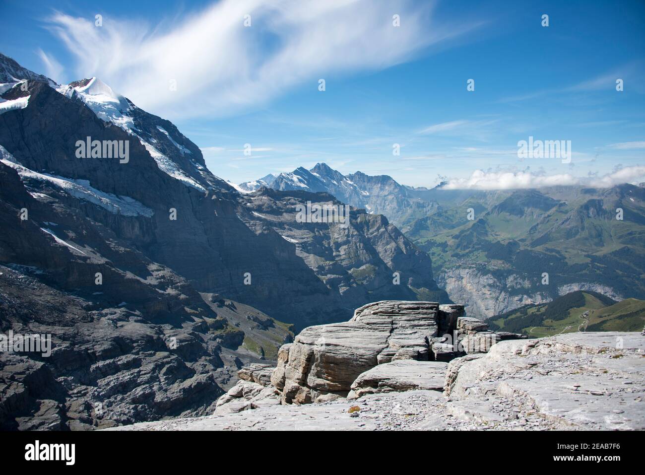 Vertice dell'Eigerrotstock, Oberland Bernese, Svizzera Foto Stock