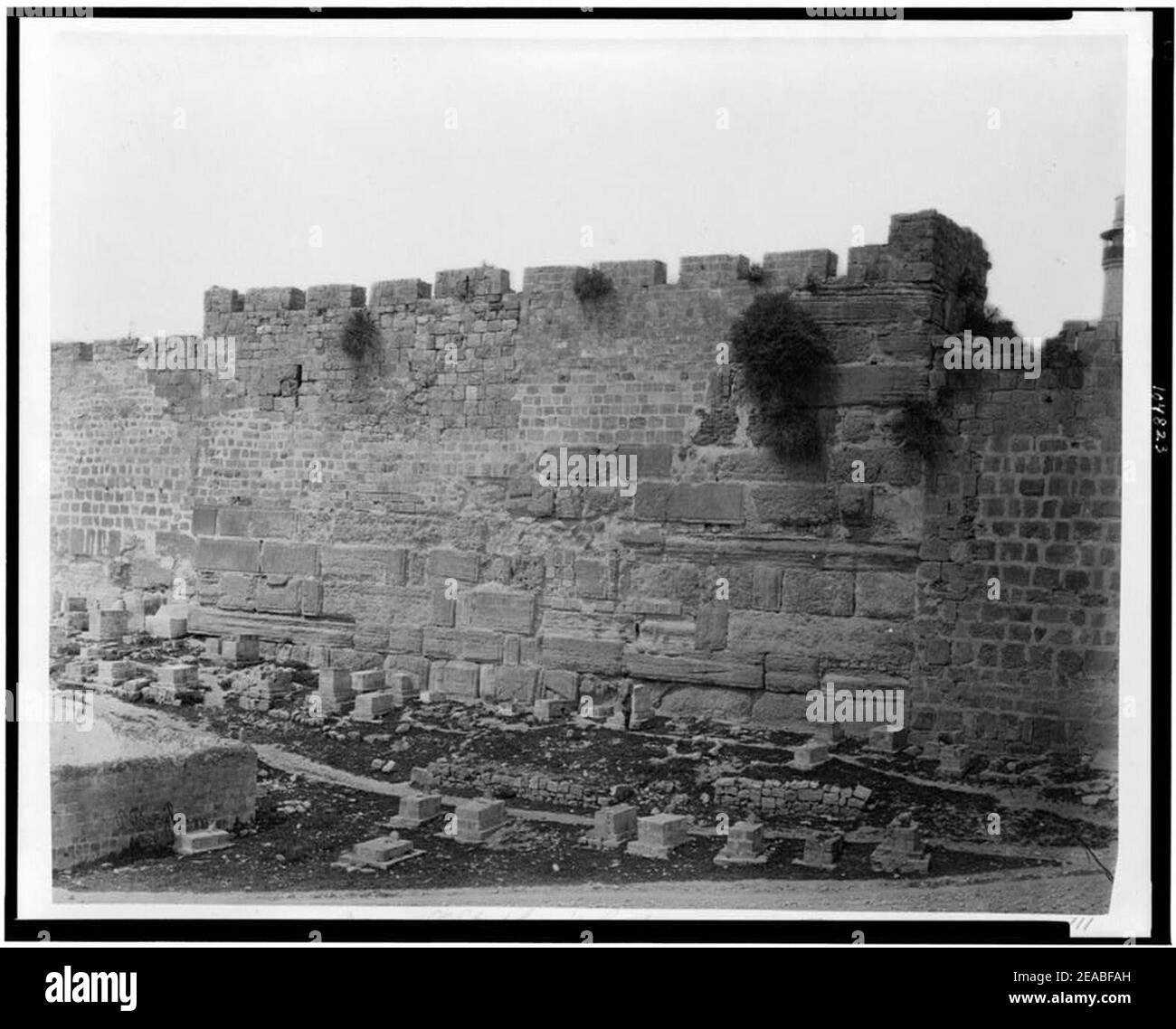 Vicino alla porta di Santo Stefano. Torre di Antonia, al di fuori delle mura) - P. Bergheim Foto Stock
