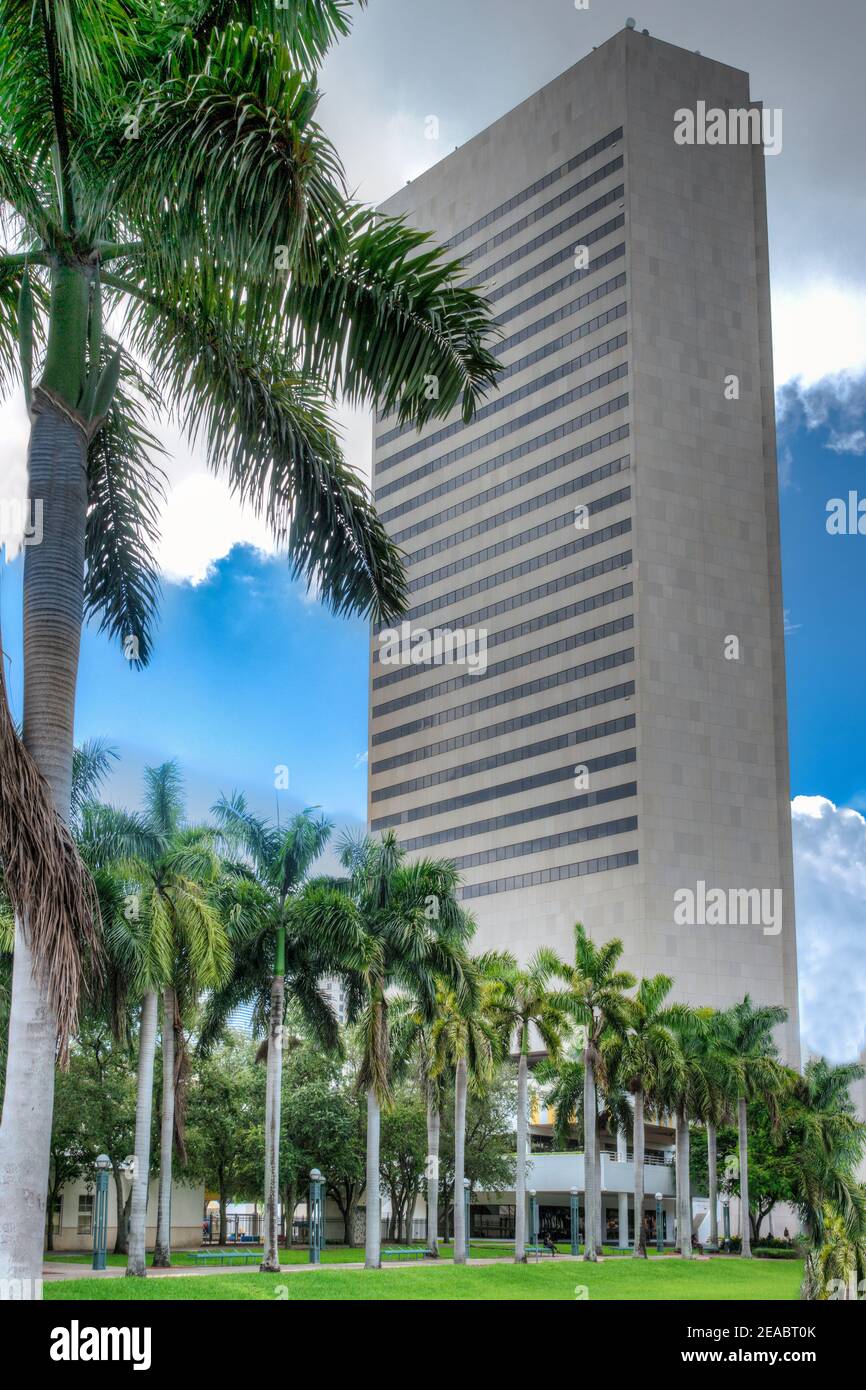 Stephen P. Clark Government Center nel centro di Miami, Florida. Foto Stock