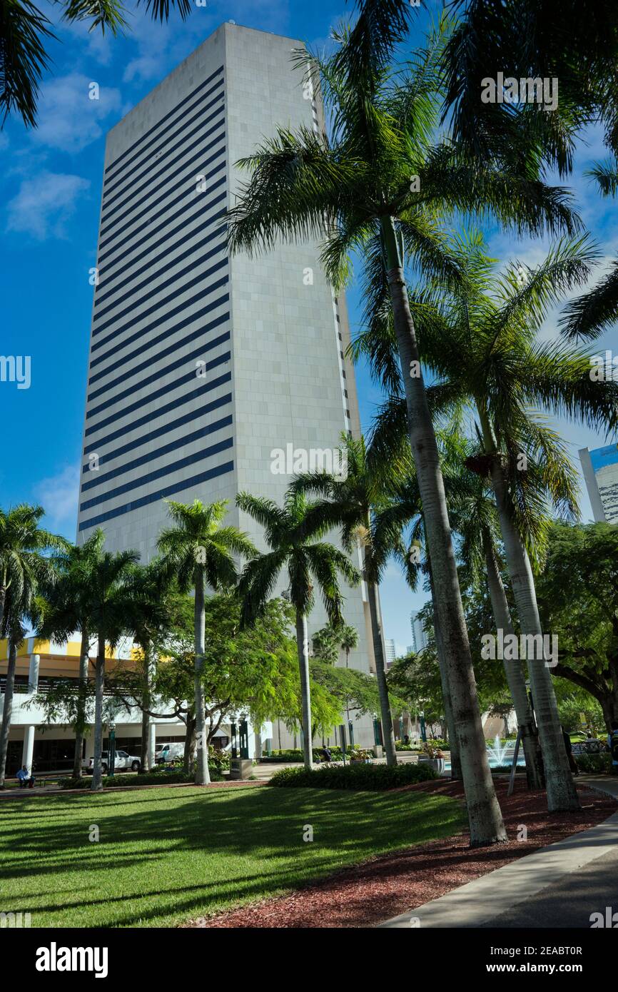 Stephen P. Clark Government Center nel centro di Miami, Florida. Foto Stock