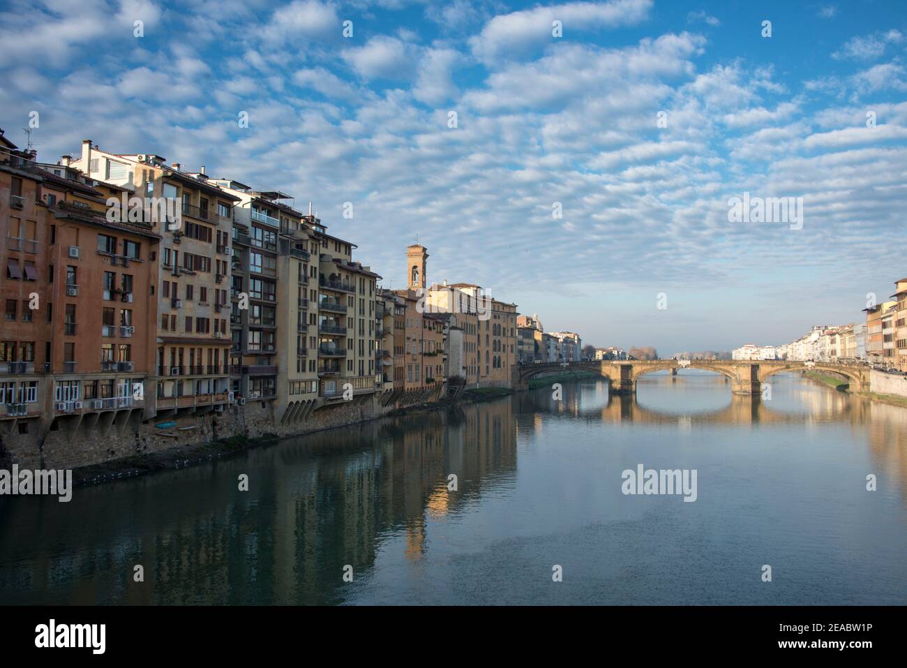 Firenze, ponte sull'Arno Foto Stock
