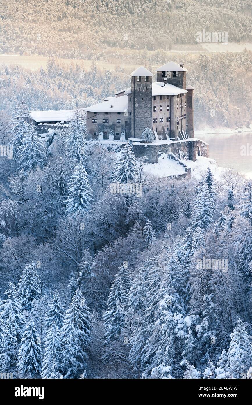 Castello di Cles Europa, Italia, Trentino Alto Adige, Val di non, Cles Foto Stock